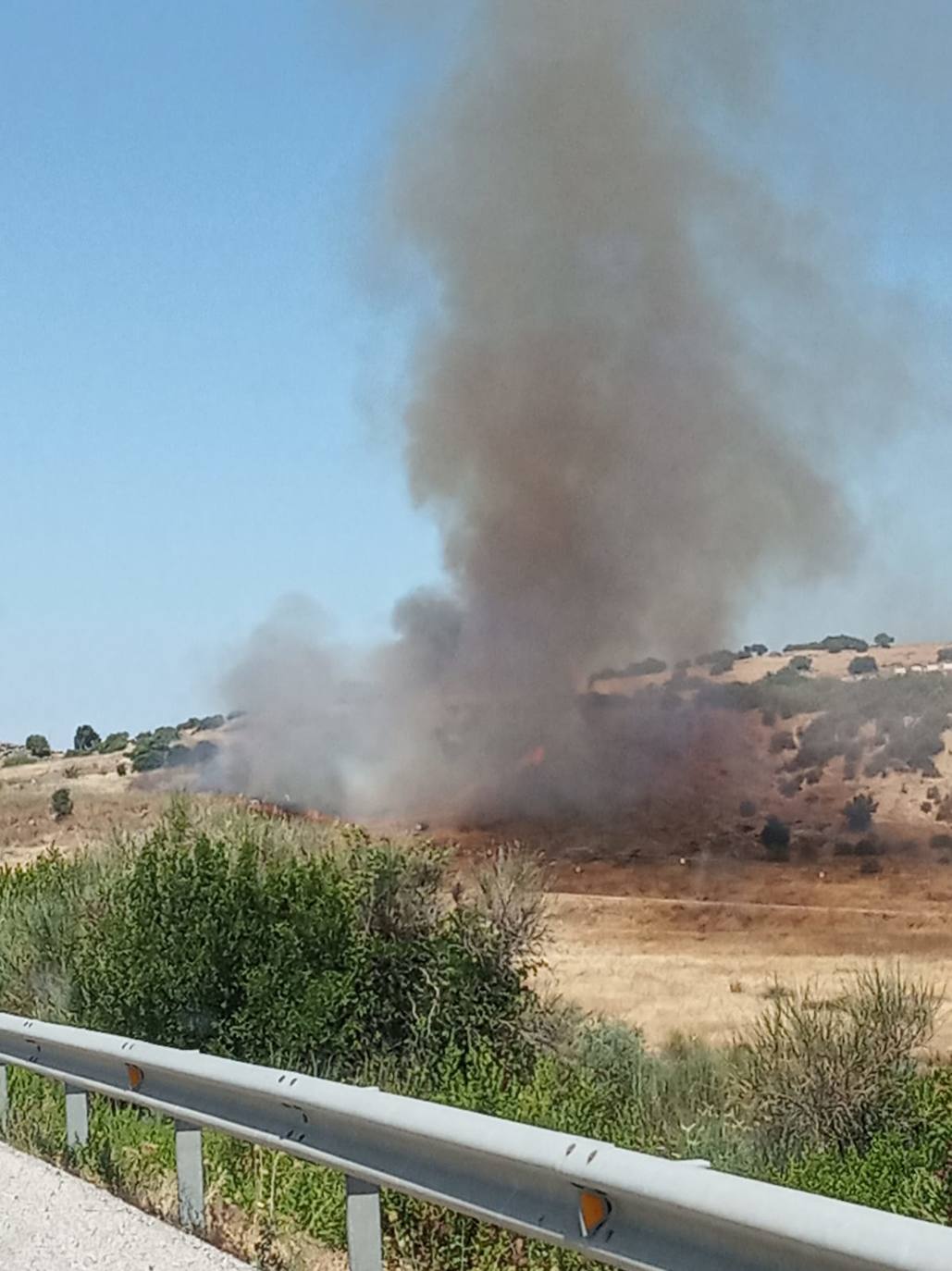 El incendio forestal en la Sierra de Cabra, en imágenes