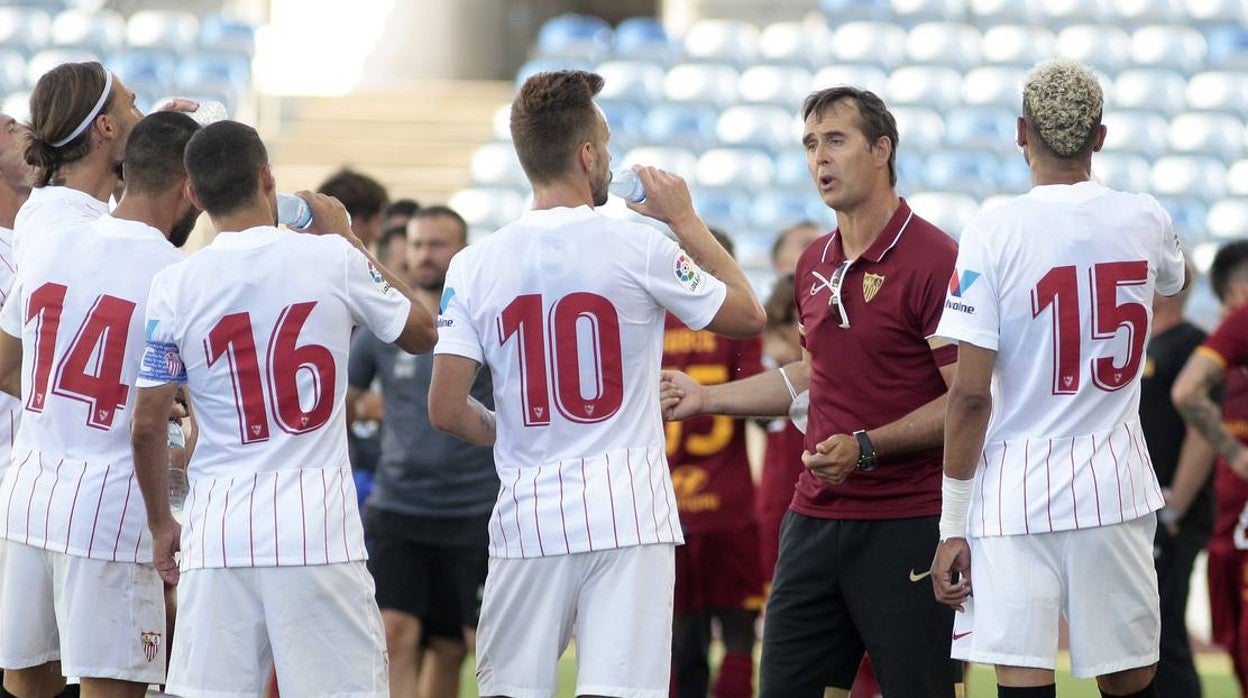 El partido del Sevilla FC - AS Roma, en imágenes