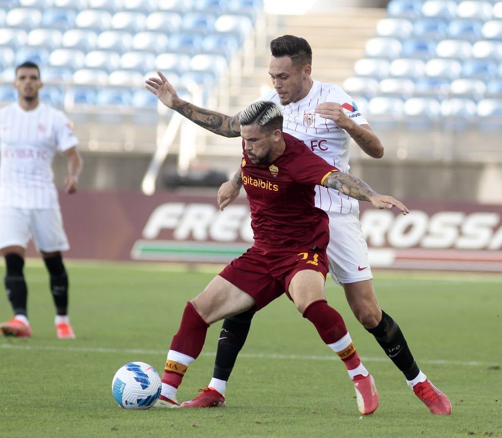 El partido del Sevilla FC - AS Roma, en imágenes