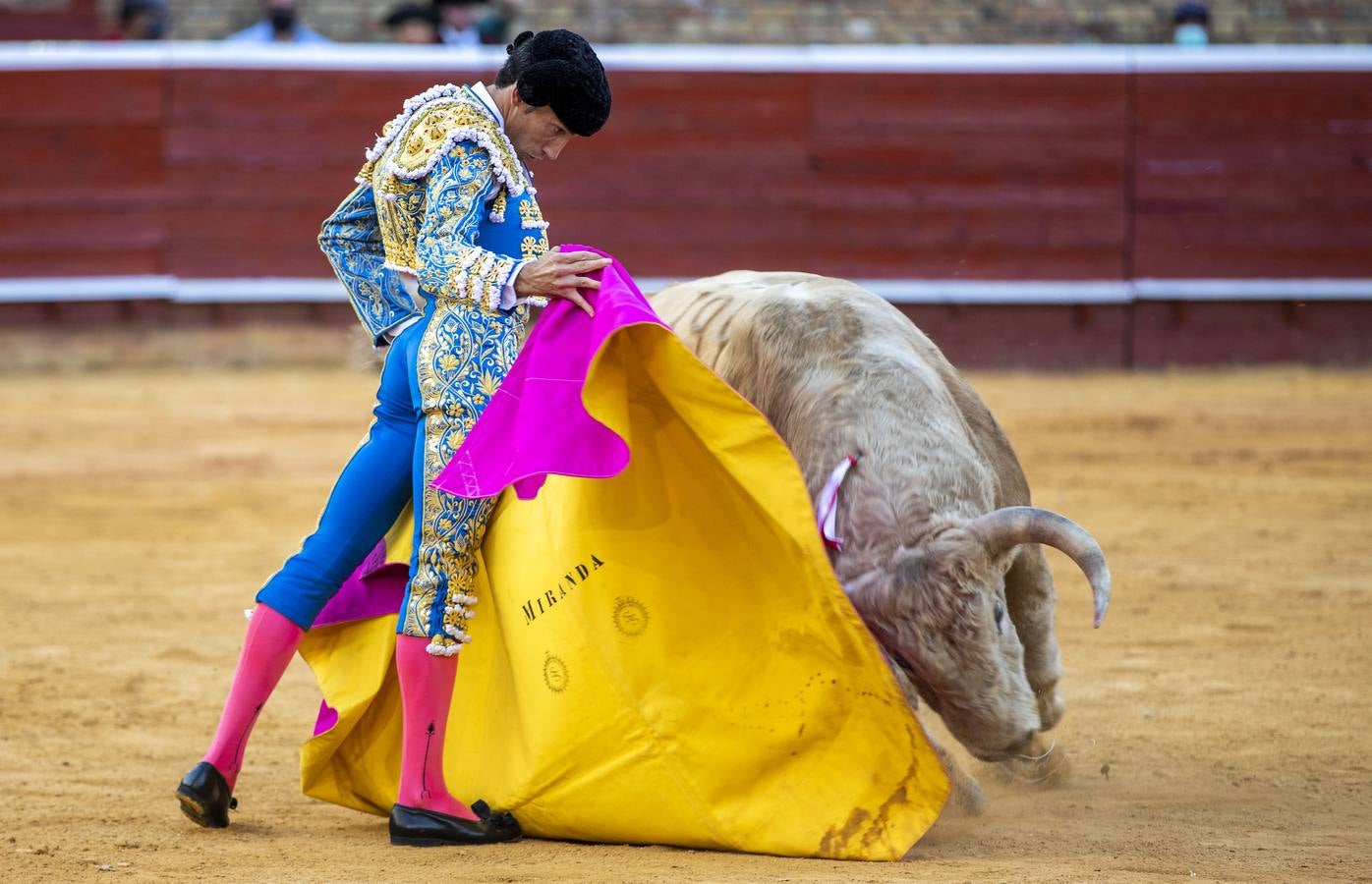 Los astados de esta última corrida llevaban el hierro y la divisa de Juan Pedro Domecq