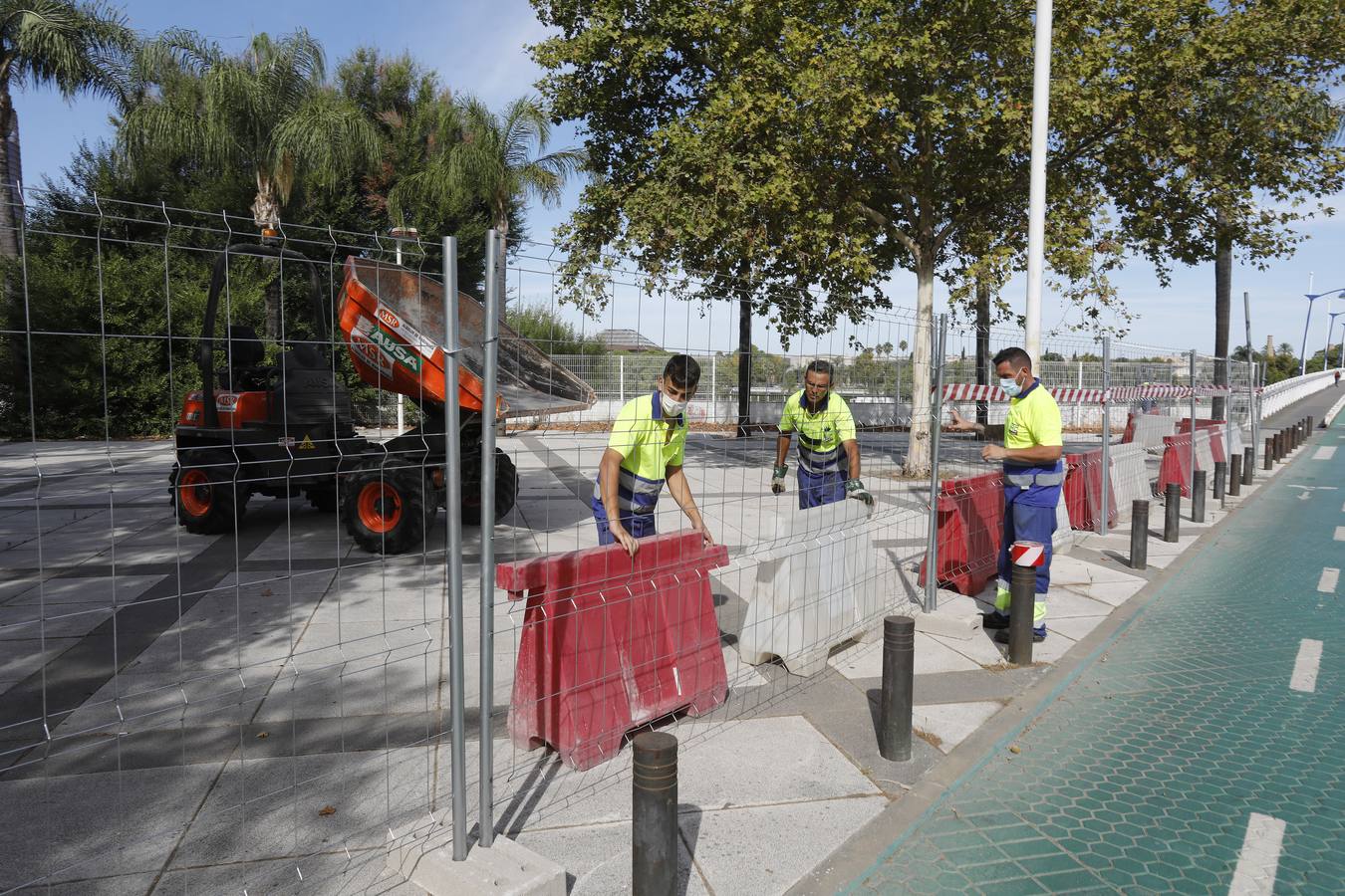 En imágenes, arrancan las obras en la calle Torneo