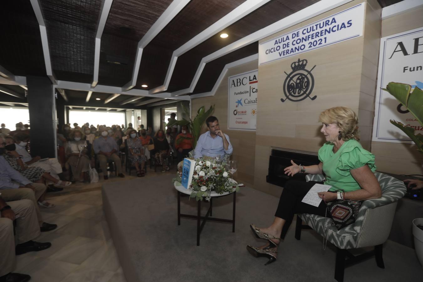 FOTOS: Esperanza Aguirre en el Aula de Cultura de El Buzo, en El Puerto