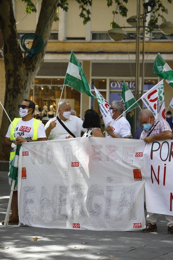 La protesta de los trabajadores de Emergia en Córdoba, en imágenes