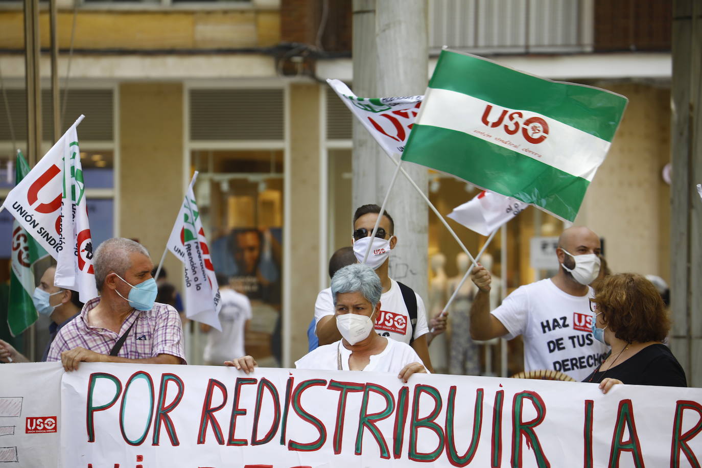 La protesta de los trabajadores de Emergia en Córdoba, en imágenes