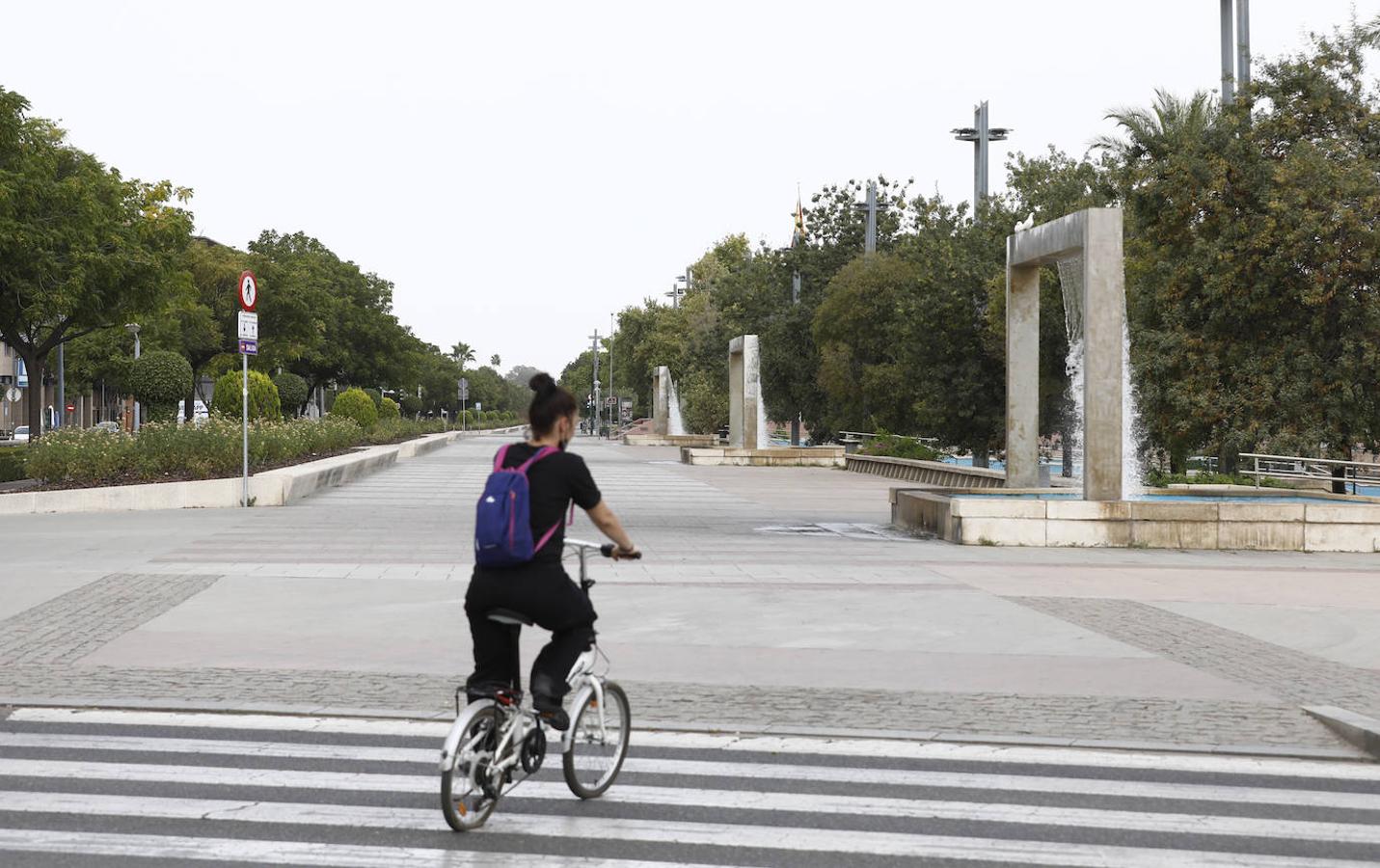 En imágenes, Córdoba desierta en plena ola de calor