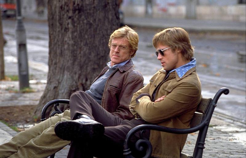 Robert Redford y Brad Pitt en 'Juegos de espías'. 