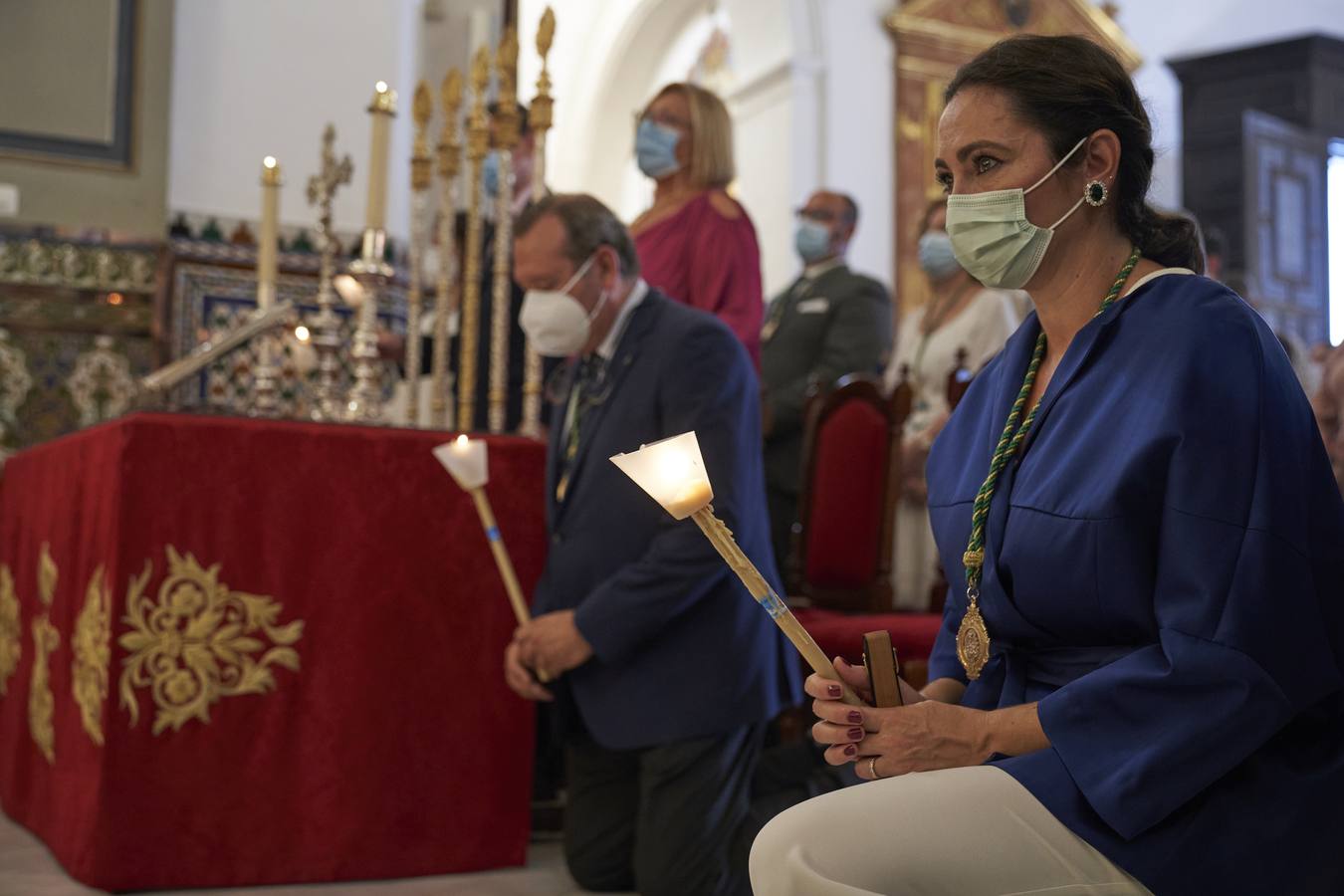 La eucaristía del Rocío Chico, en imágenes