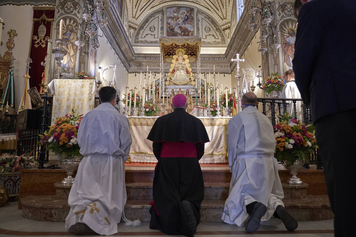 La eucaristía del Rocío Chico, en imágenes