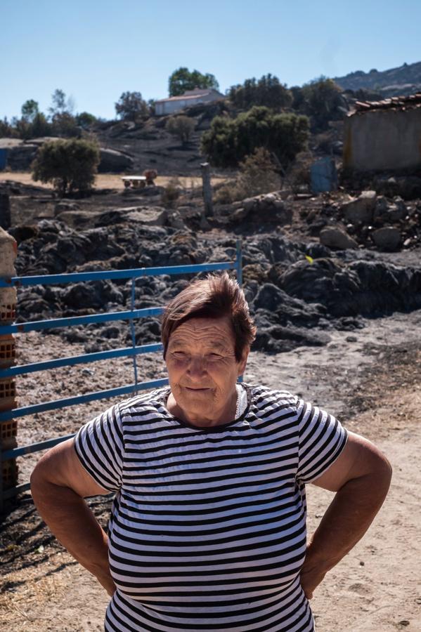 La ganadera Marcelina García, en Villaviciosa