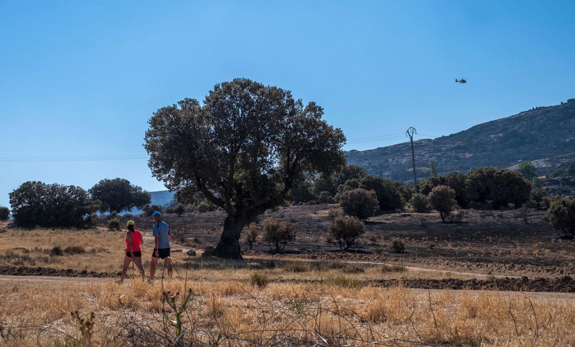 Senderistas entre Solosancho y Villaviciosa