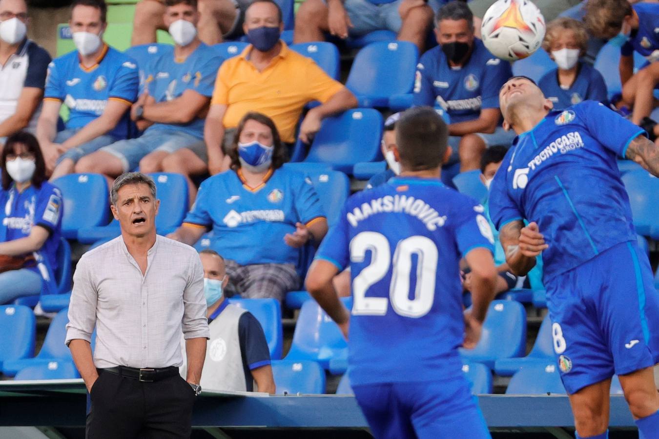 Partido ﻿entre el Getafe y El Sevilla disputado en el Coliseum Alfonso Pérez