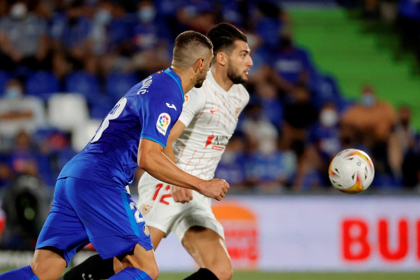 Partido ﻿entre el Getafe y El Sevilla disputado en el Coliseum Alfonso Pérez