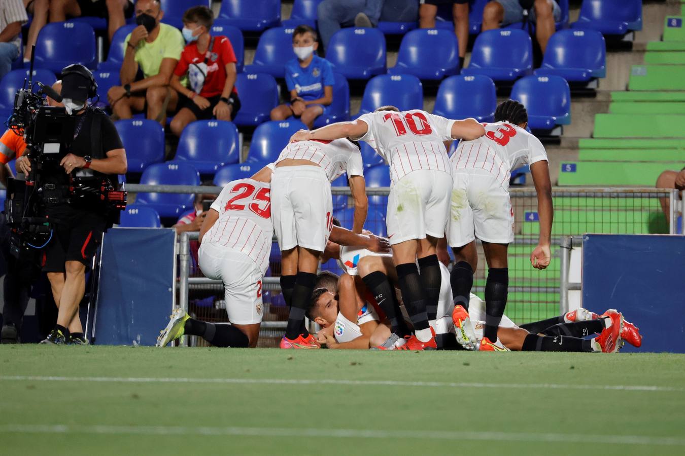 Partido ﻿entre el Getafe y El Sevilla disputado en el Coliseum Alfonso Pérez