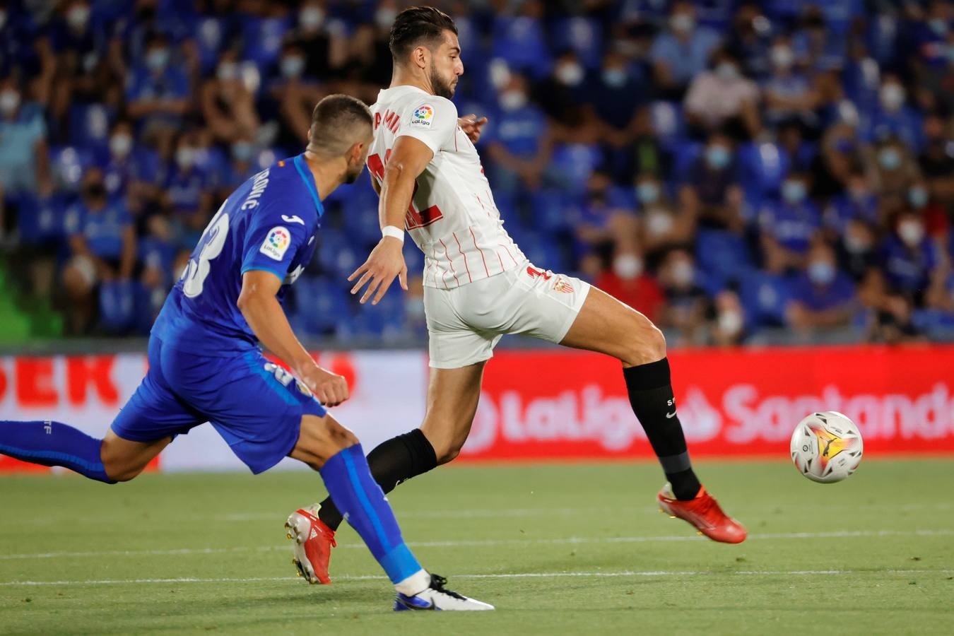 Partido ﻿entre el Getafe y El Sevilla disputado en el Coliseum Alfonso Pérez