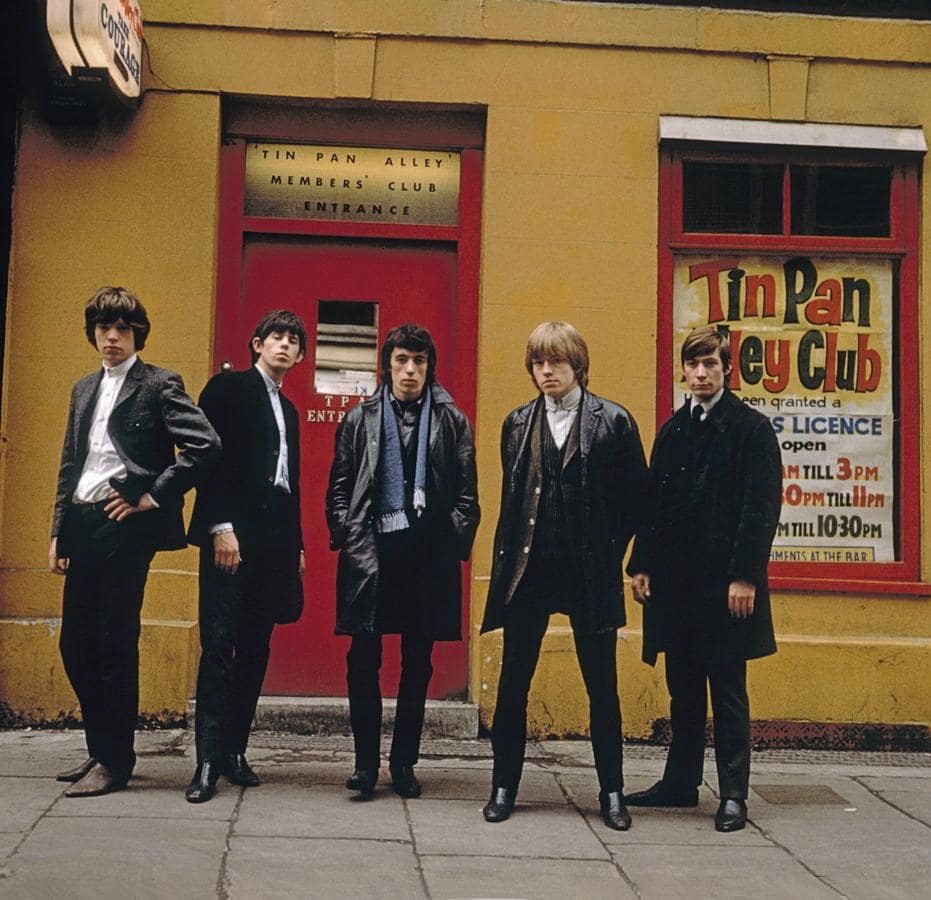 Los Rolling, en Londres en 1963, fotografiados por Terry O'Neill. 