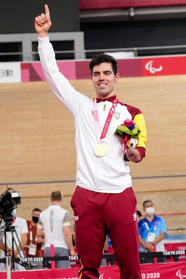 La medalla de oro del ciclista de Córdoba Alfonso Cabello, en imágenes