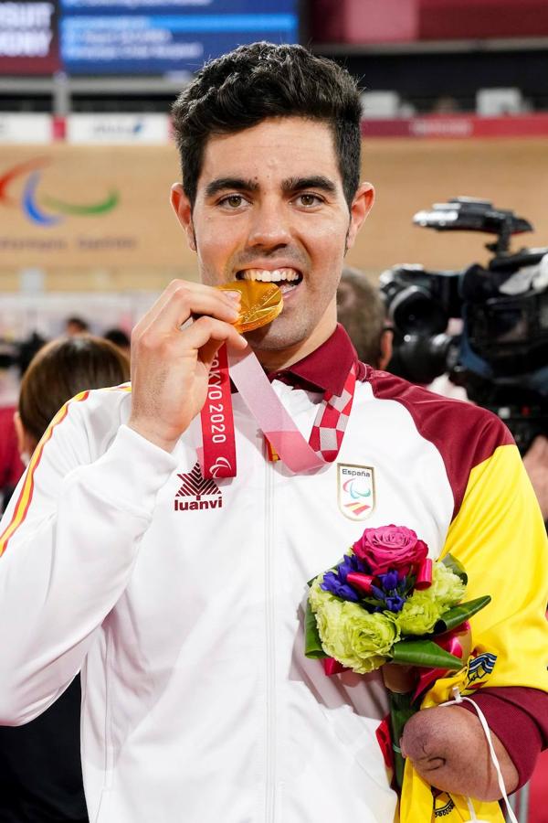 La medalla de oro del ciclista de Córdoba Alfonso Cabello, en imágenes