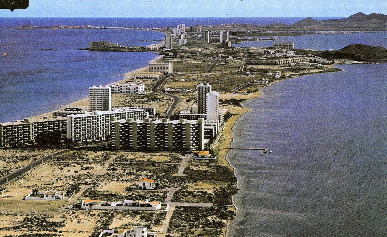 La Manga del Mar Menor, Murcia. Aproximadamente en el año 1975. 