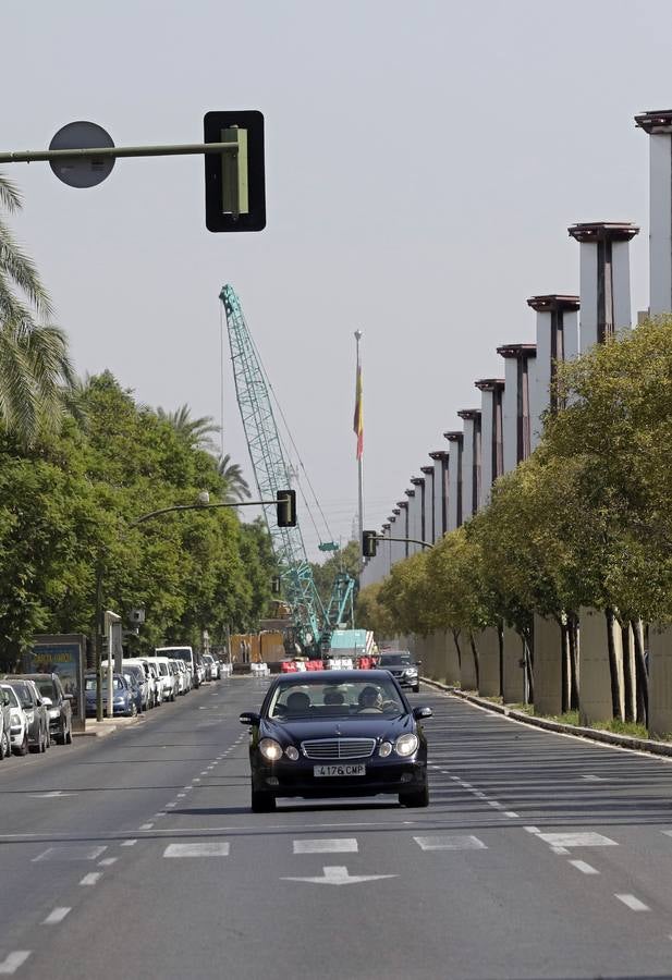 Obras en la avenida de la Cruz Roja y Torneo que se encontrarán los sevillanos a la vuelta de las vacaciones