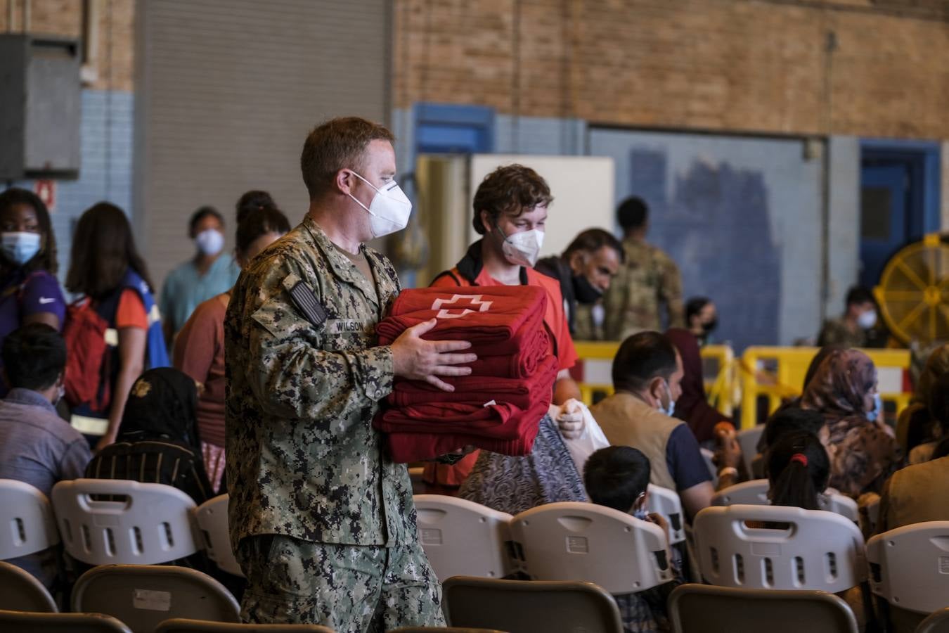 FOTOS: Así viven los refugiados afganos en la Base Naval de Rota