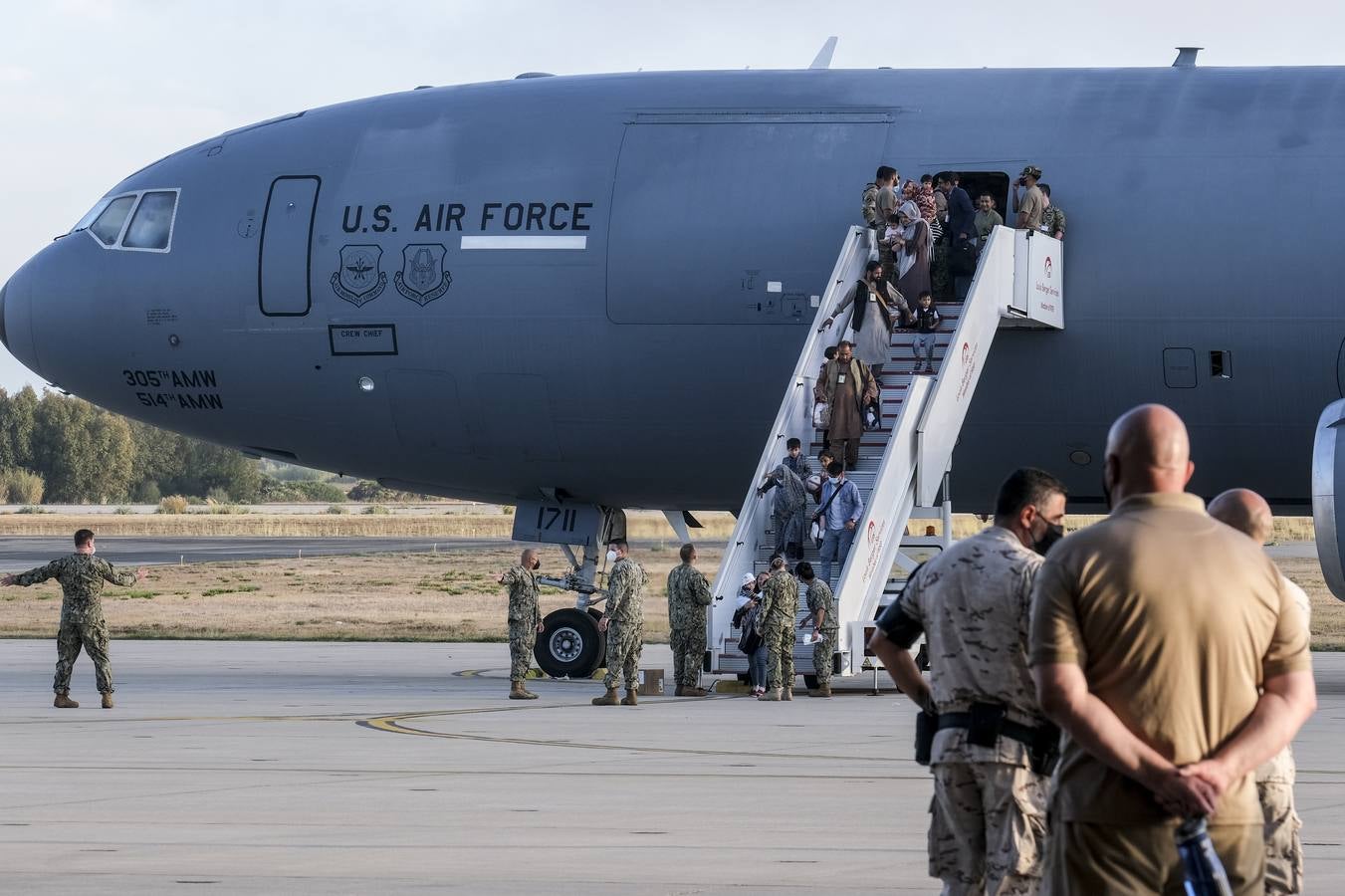 FOTOS: Así viven los refugiados afganos en la Base Naval de Rota