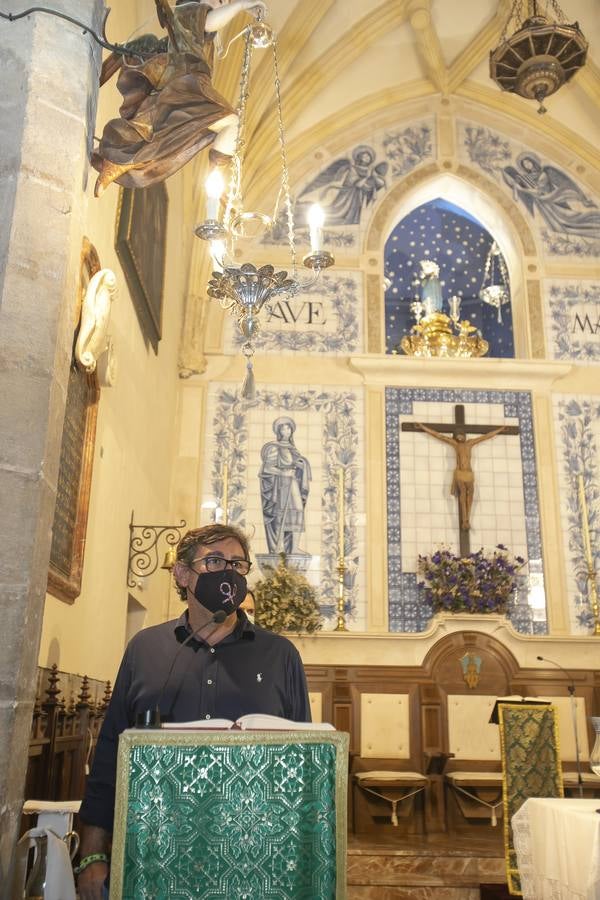 La ofrenda floral del Córdoba CF a San Rafael y la Fuensanta, en imágenes