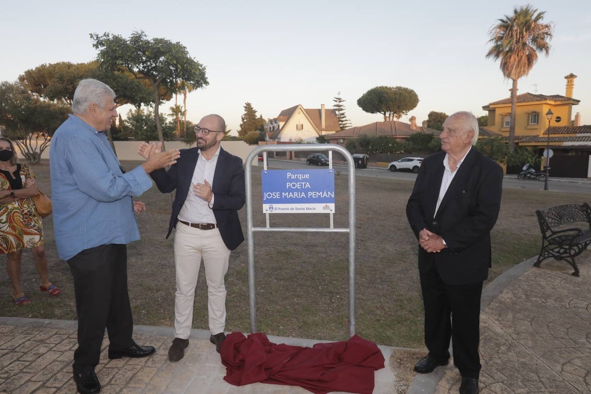 FOTOS: Así ha sido la inauguración del parque Poeta José María Pemán en El Puerto