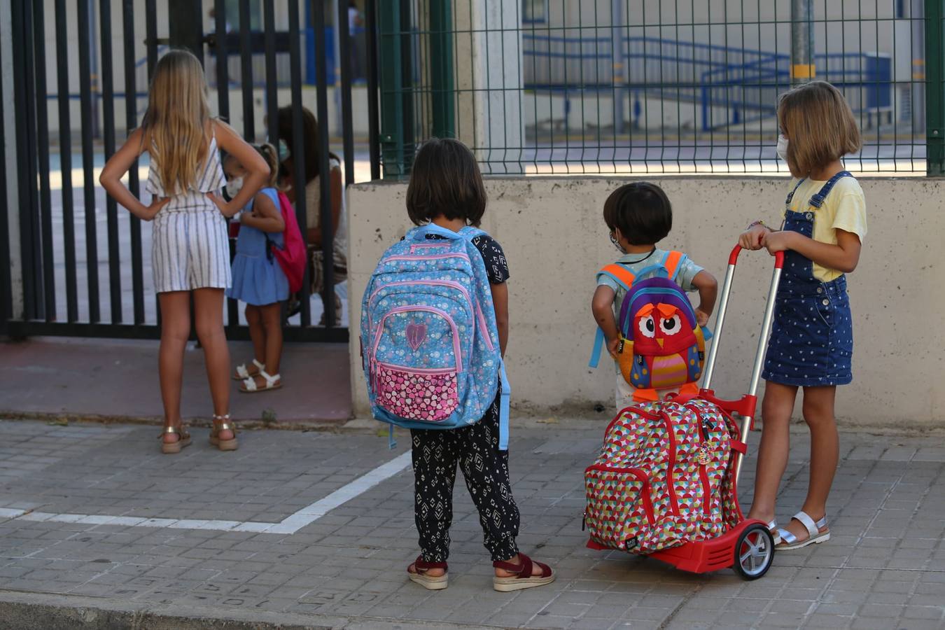 En imágenes, inicio de curso en el colegio Tartessos de Sevilla