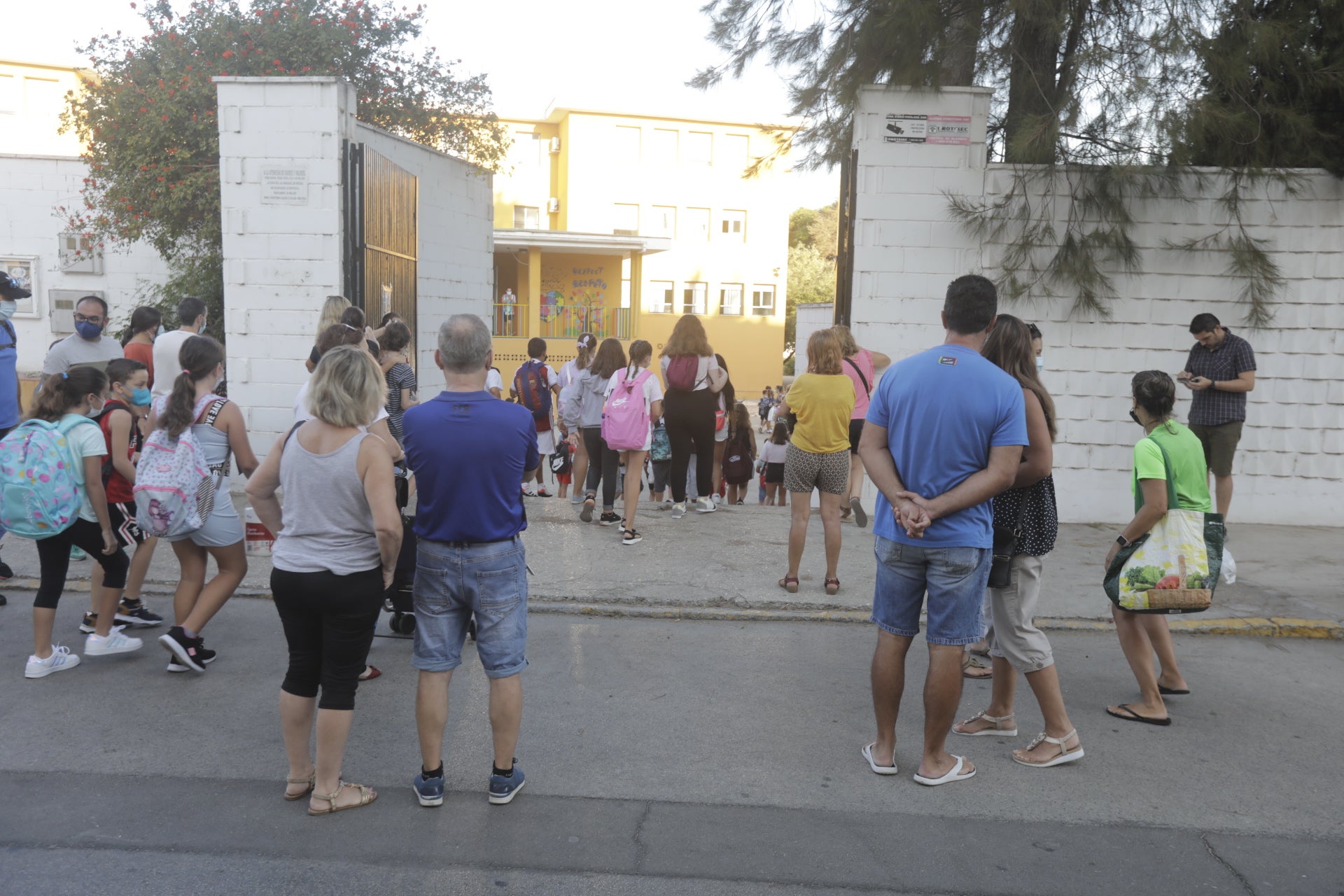 En imágenes: Primer día de colegio en Cádiz