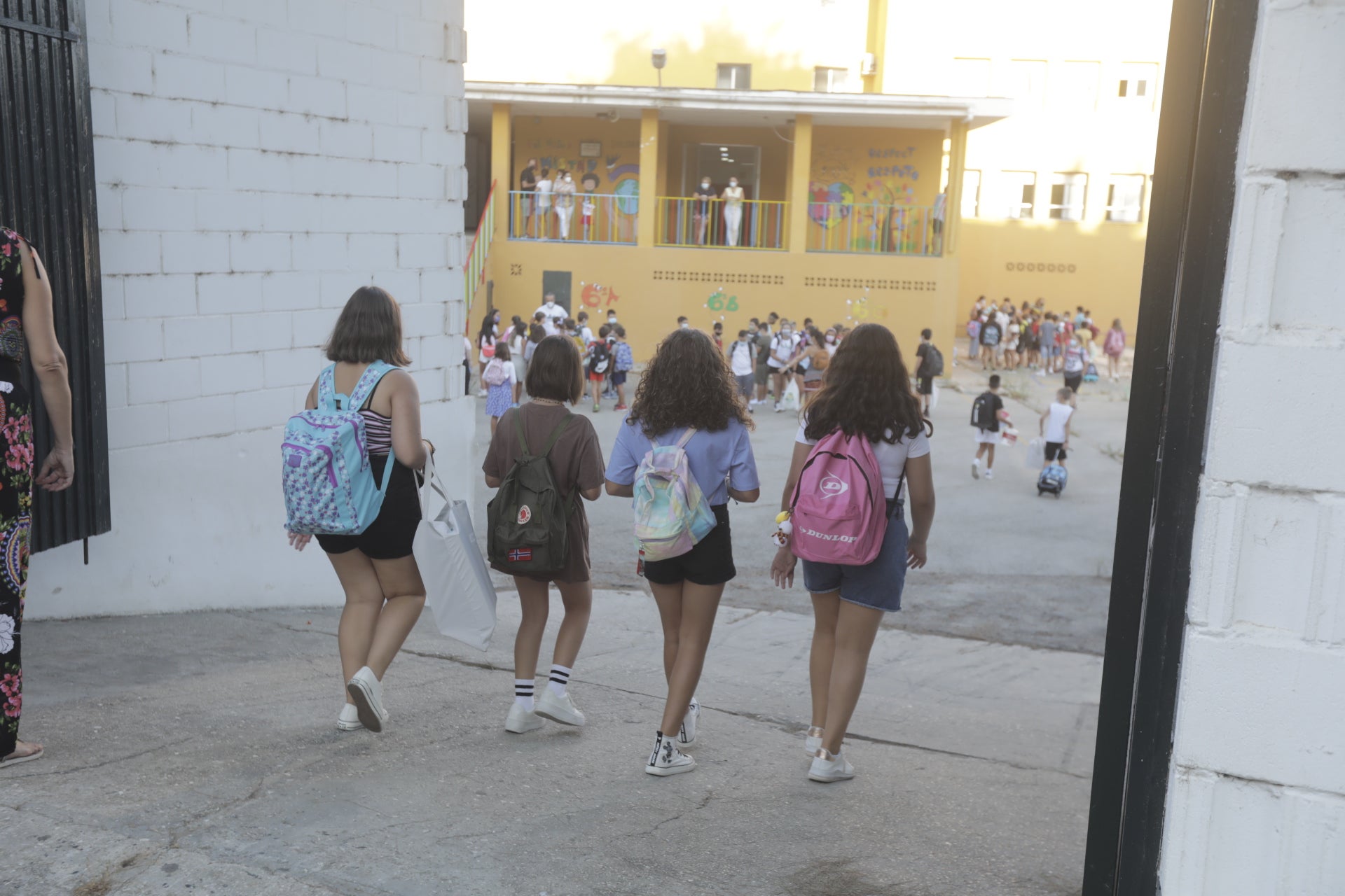 En imágenes: Primer día de colegio en Cádiz