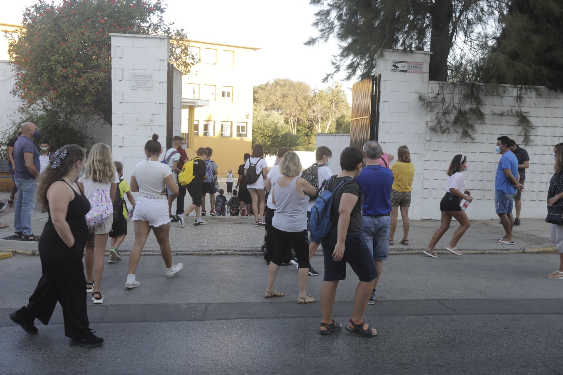 En imágenes: Primer día de colegio en Cádiz