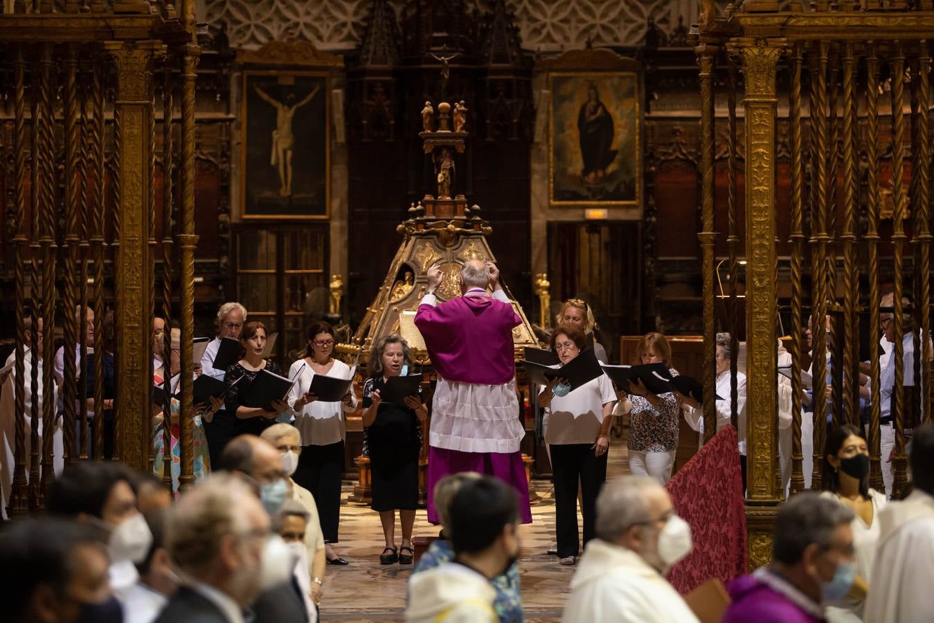 José Ángel Saiz ha dicho que el palio se convierte «en símbolo de nuestro amor a Cristo Buen Pastor, y de que, unidos a Él, debemos amar a todas las personas, en particular a los heridos» y que ser pastores en la Iglesia de Cristo significa justamente «participar en esta tarea, que el palio nos recuerda»