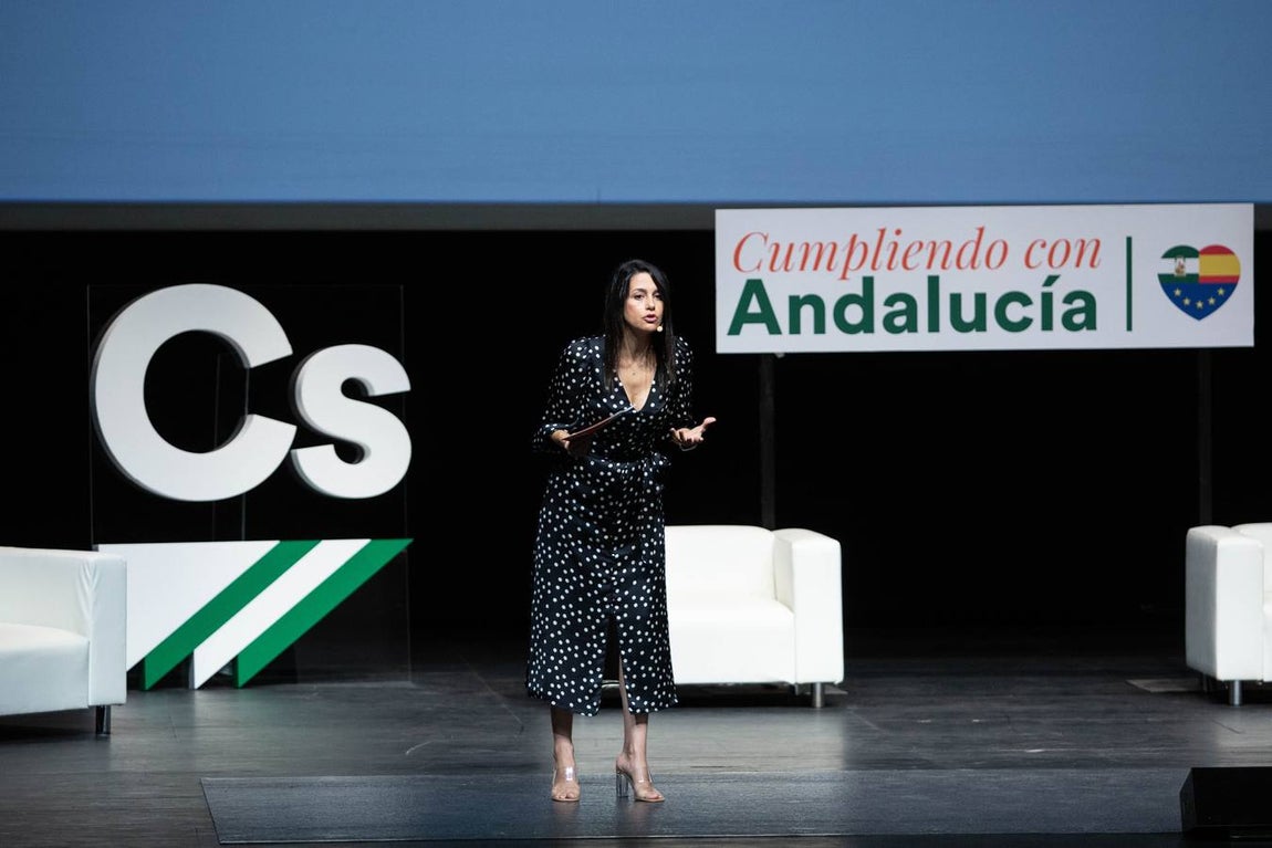 El acto de Ciudadanos tuvo lugar este domingo en el auditorio principal de Fibes