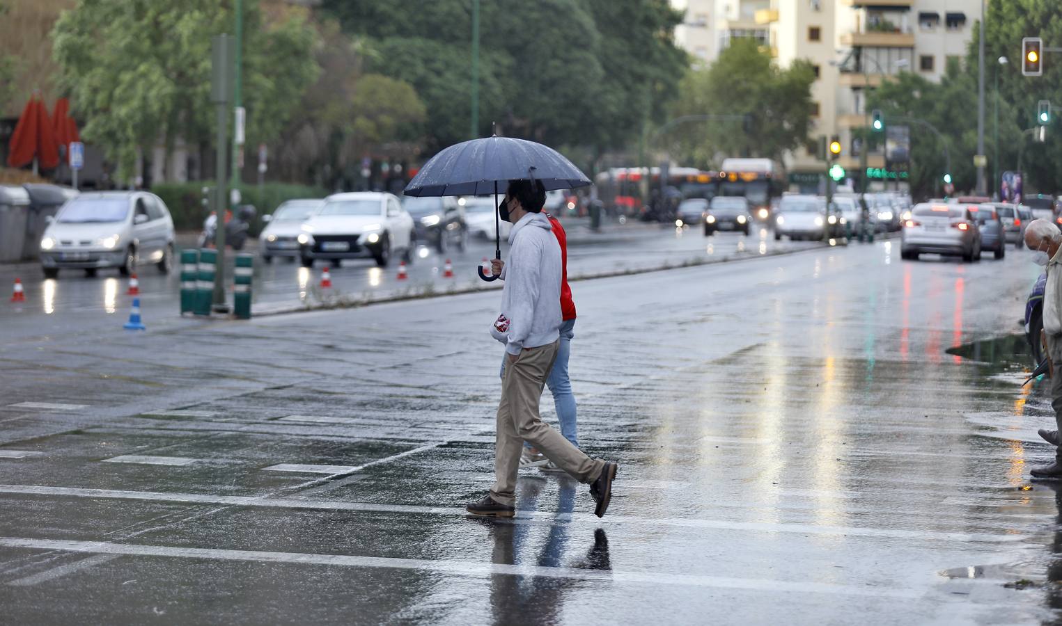 La lluvia deja un acumulado de casi 27 litros por metro cuadrado en Sevilla