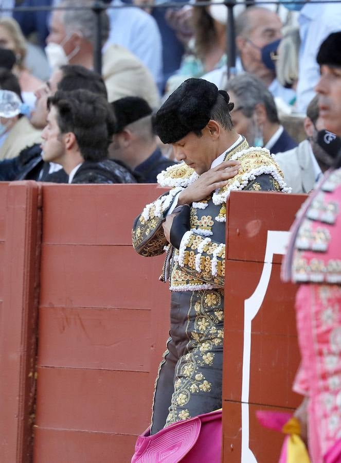 José María Manzanares, en un momento de su faena