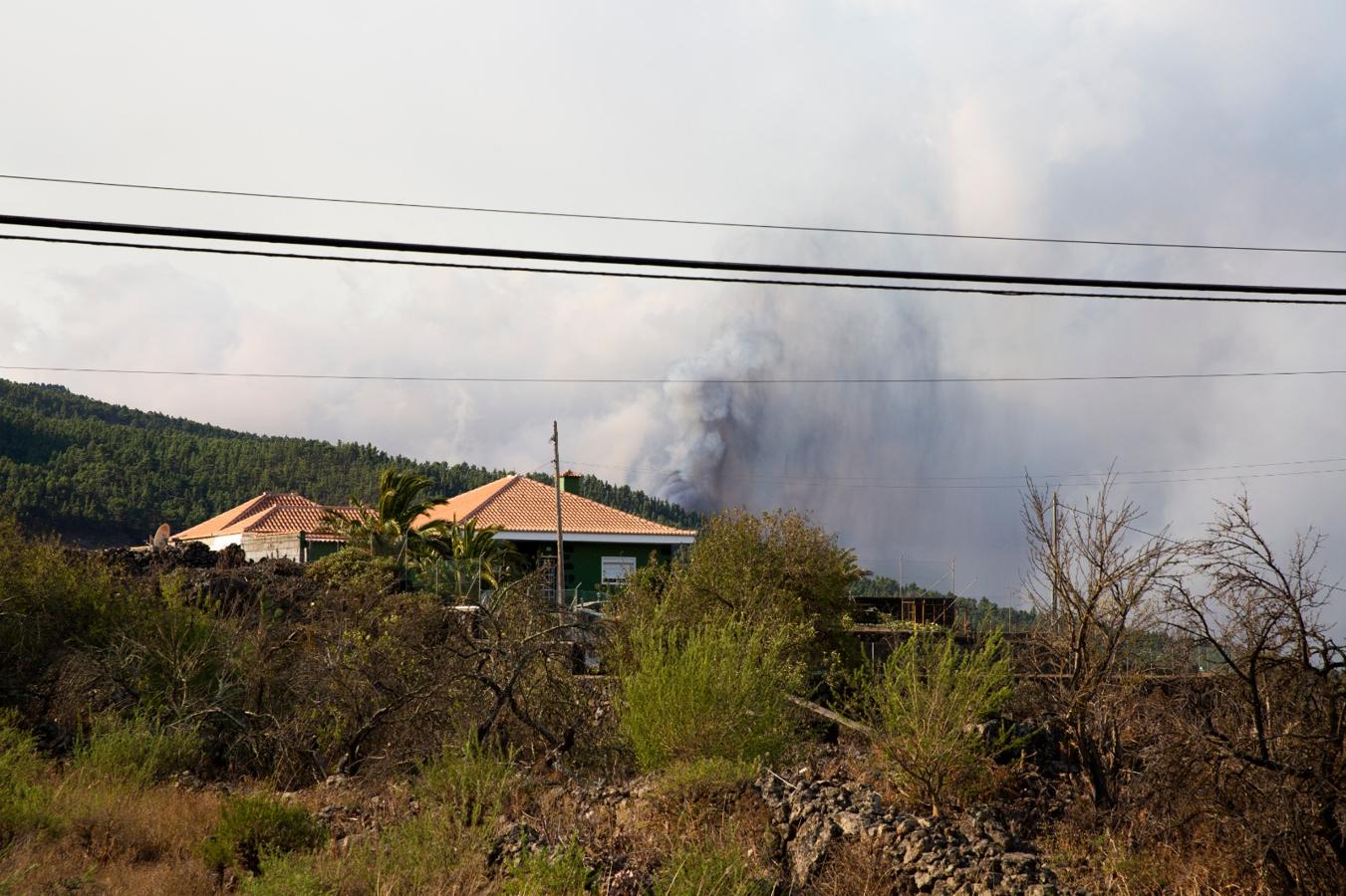 El día después de la erupción del volcán, en imágenes