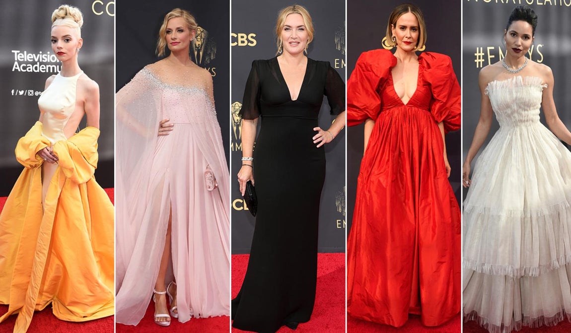 La alfombra roja de los Premios Emmy 2021. Anya Taylor-Joy, Sarah Paulson, Kate Winslet, Catherine Zeta-Jones o Emma Corrin han sido algunas de las actrices que han desfilado sobre la alfombra roja e una noche con mucho glamour y grandes momentos.