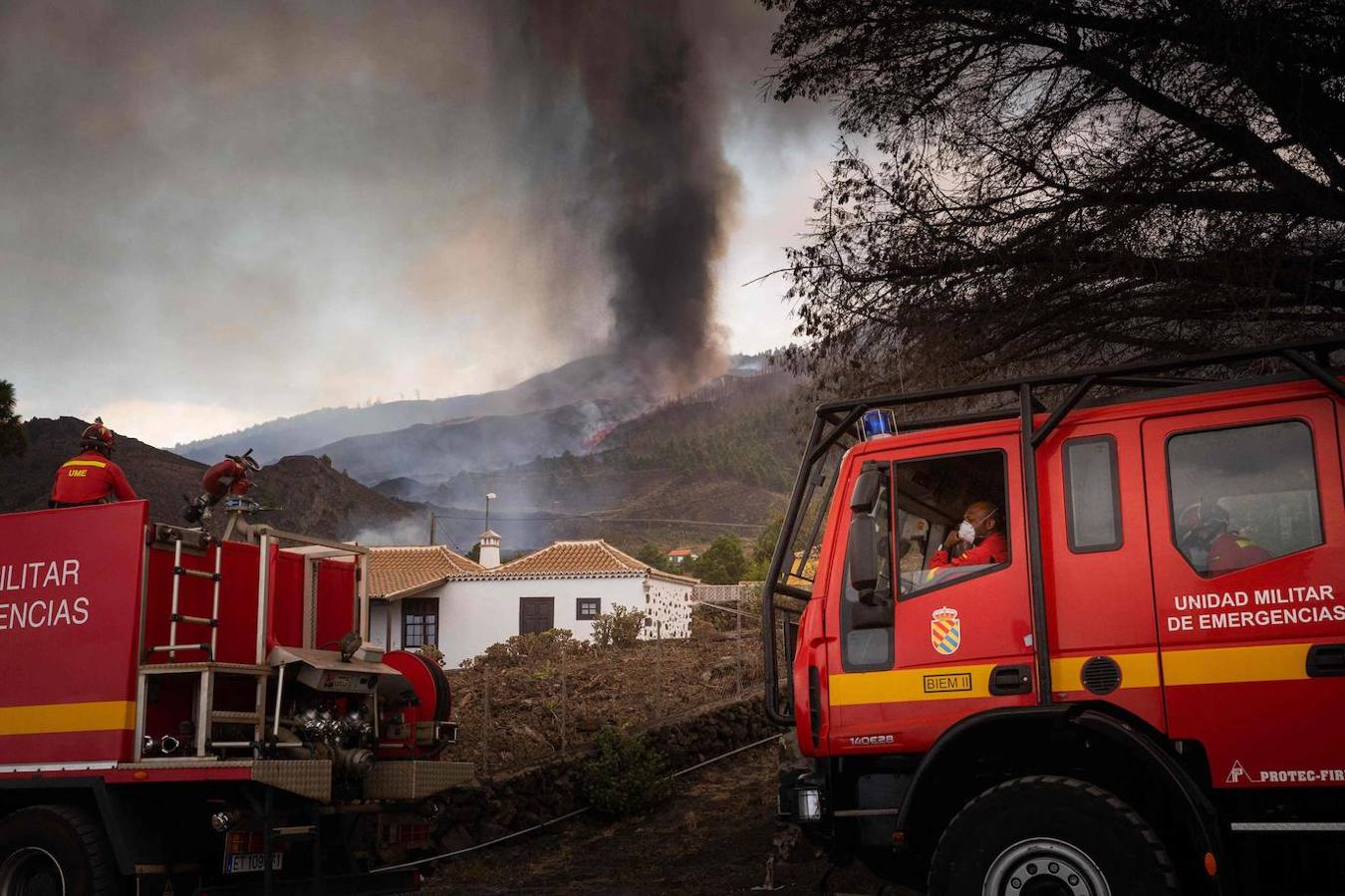 El día después de la erupción del volcán, en imágenes