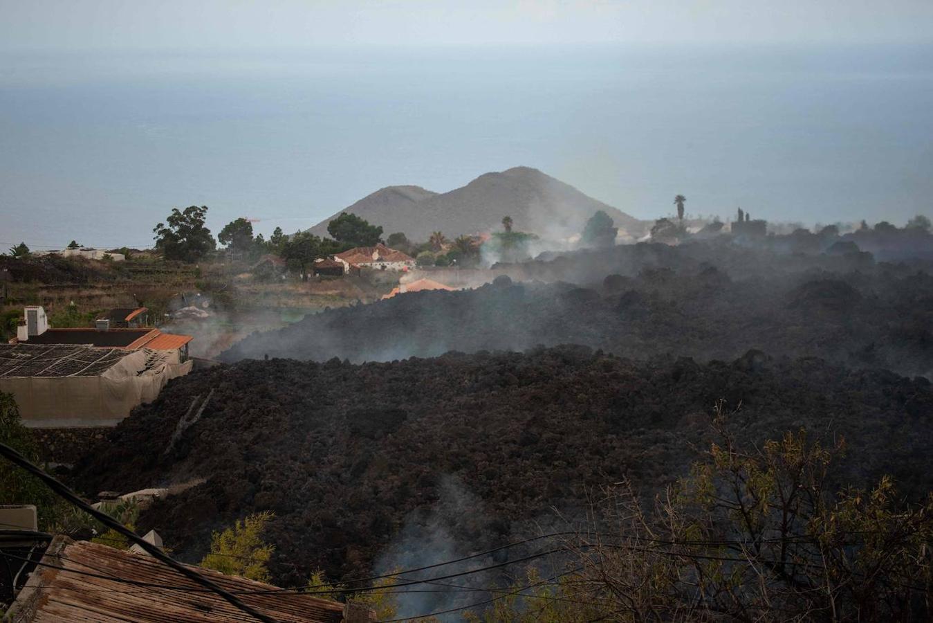 El día después de la erupción del volcán, en imágenes