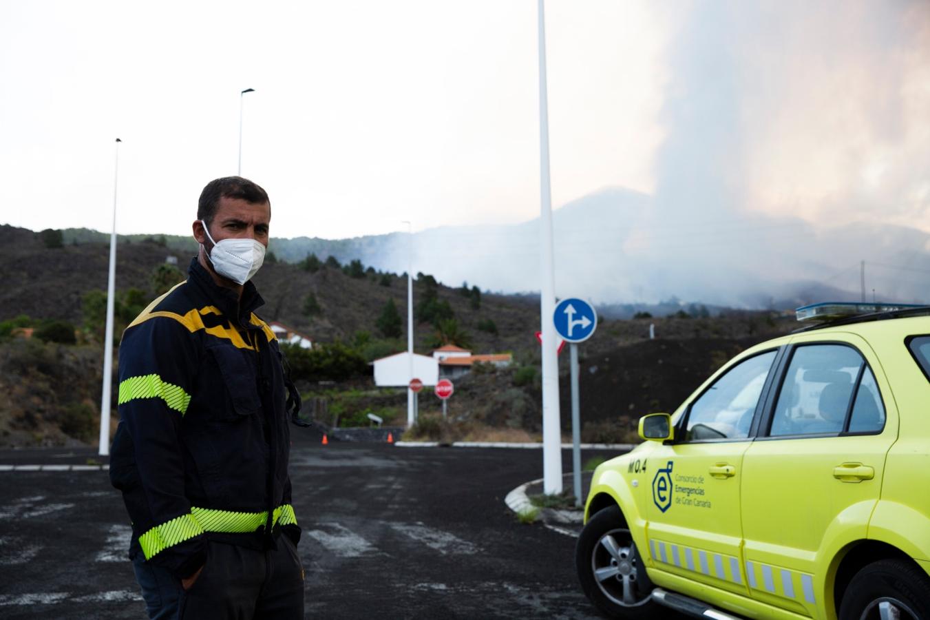 El día después de la erupción del volcán, en imágenes