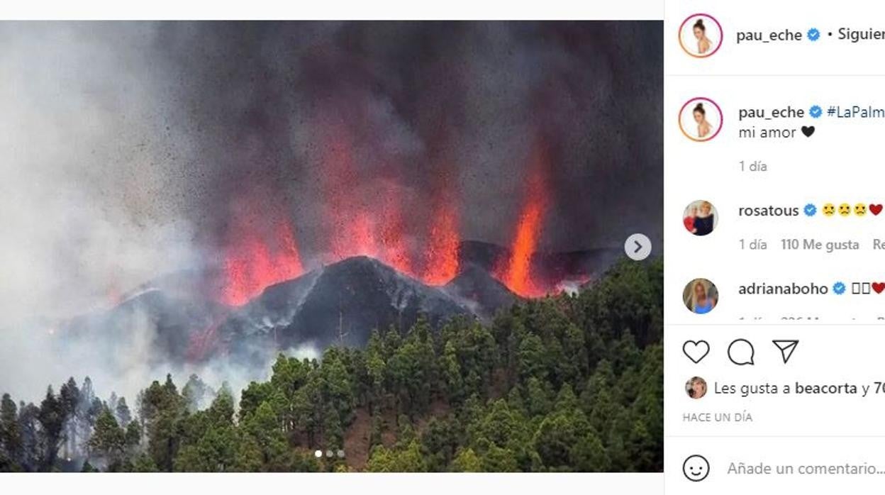 Los famosos se vuelcan con la Palma tras la erupción del volcán