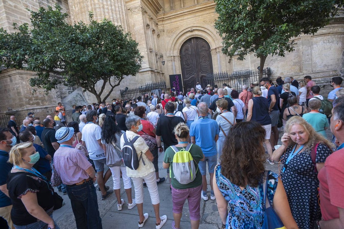 Inauguración de la exposición 'El Verbo encarnado', en la Catedral de Málaga