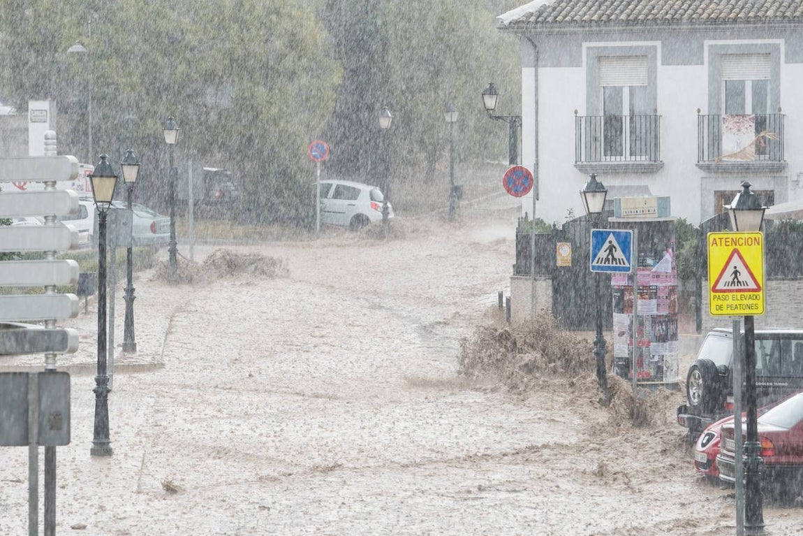 En Lucena (Córdoba) también se han visto los estragos de la DANA a su paso. 