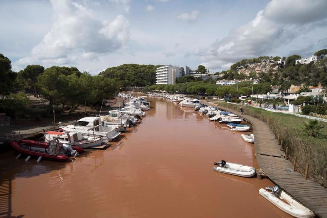 Estado de Cala Galdana, en Menorca. 