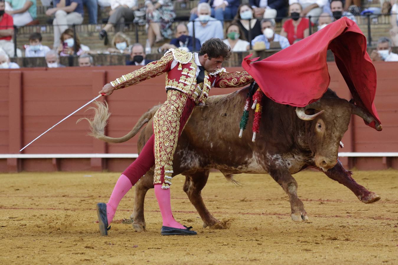 El sevillano  Rafael Serna, de grana y oro