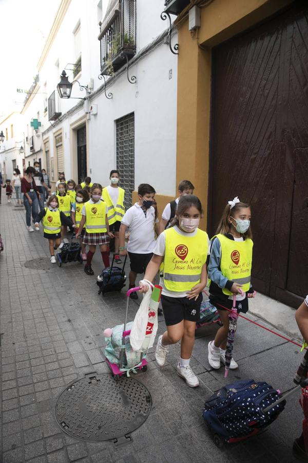 El inicio de la ruta Camino al Cole en Córdoba, en imágenes