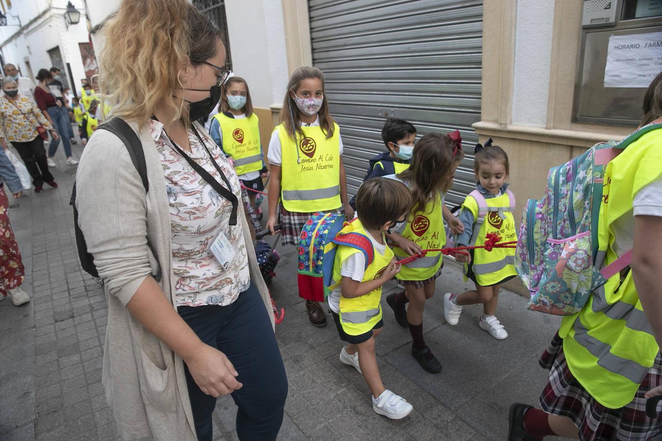 El inicio de la ruta Camino al Cole en Córdoba, en imágenes