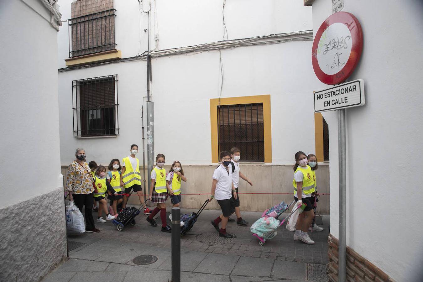 El inicio de la ruta Camino al Cole en Córdoba, en imágenes