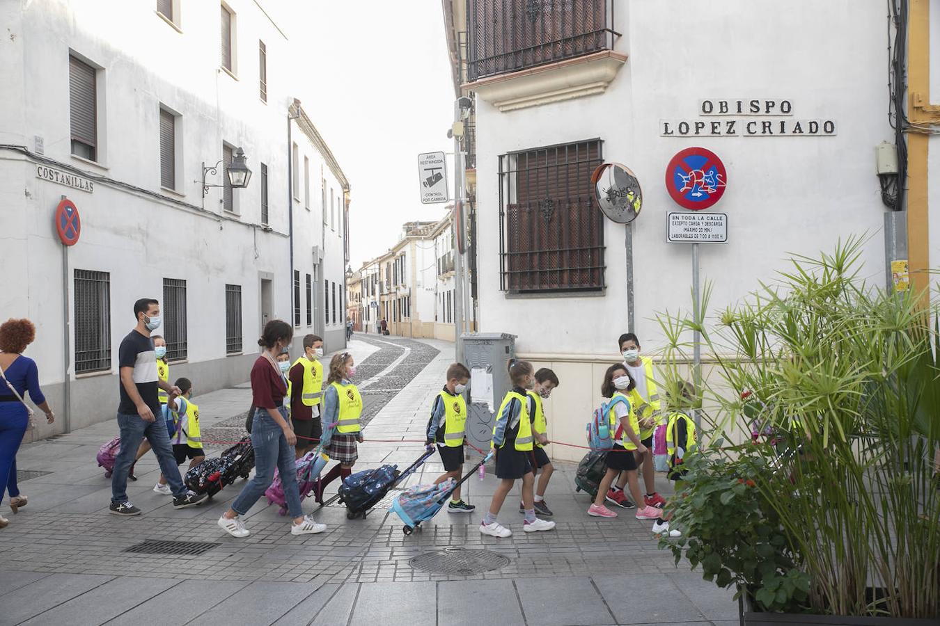 El inicio de la ruta Camino al Cole en Córdoba, en imágenes