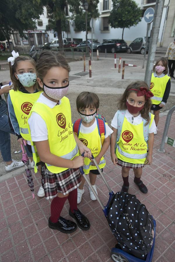 El inicio de la ruta Camino al Cole en Córdoba, en imágenes